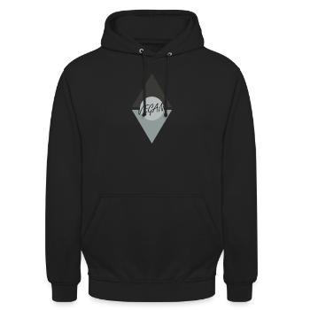 Vegan Animal Rights - Unisex Hoodie - Schwarz - Vorne - Alina (178cm) & Michal (187cm)