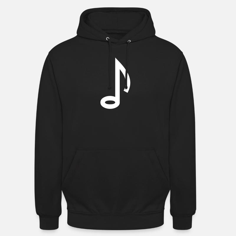 Symbole de la note - Sweat-shirt à capuche unisexe - noir