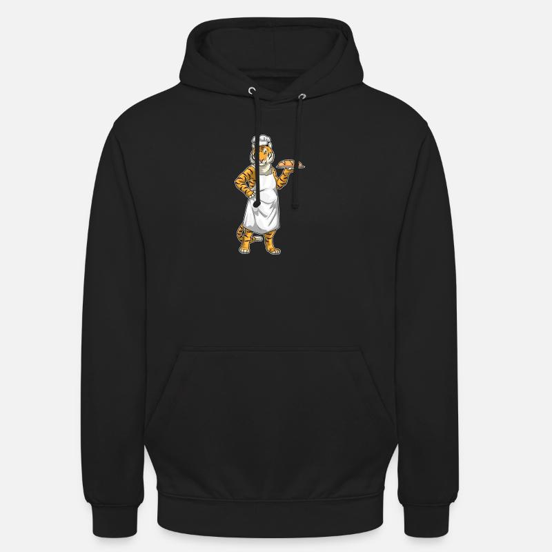 Pain Tiger Baker - Sweat-shirt à capuche unisexe - noir