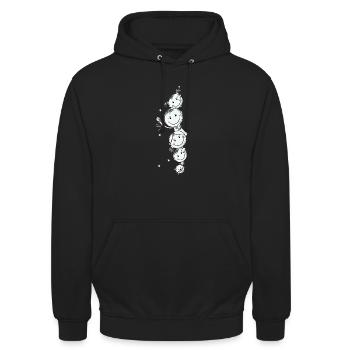 Famille - Sweat-shirt à capuche unisexe - noir - Devant - Alina (178cm) & Michal (187cm)