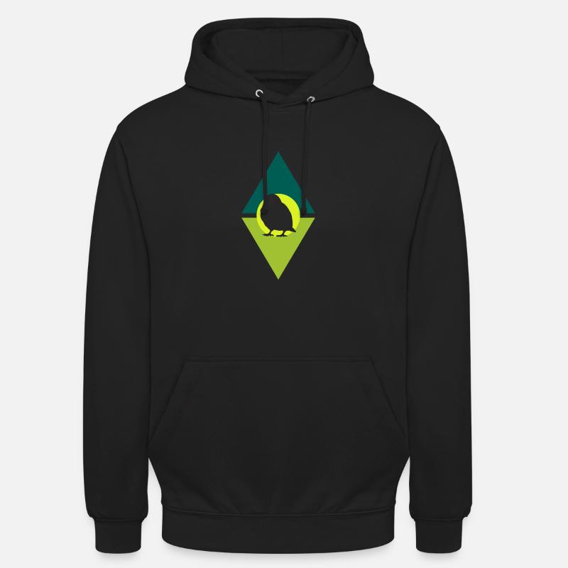 Perruche Oiseaux Oiseaux - Sweat-shirt à capuche unisexe - noir