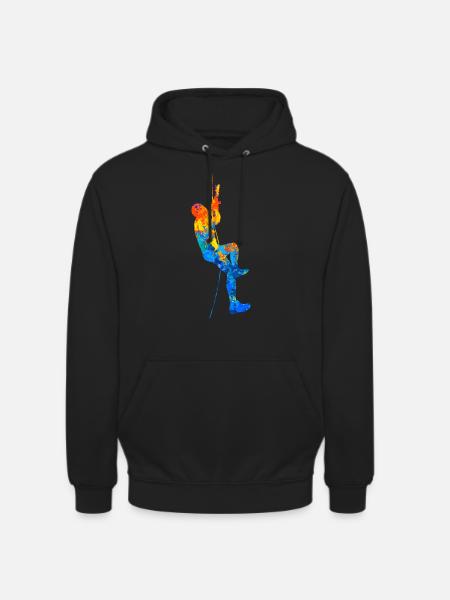 Bouldering Climbing Boulder Boulderer Climbing Hall - Unisex Hoodie - black