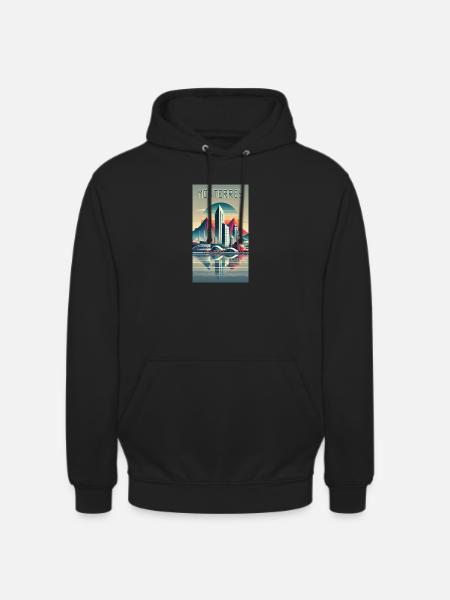 Monterrey Mexico Modern Design - Unisex Hoodie - black