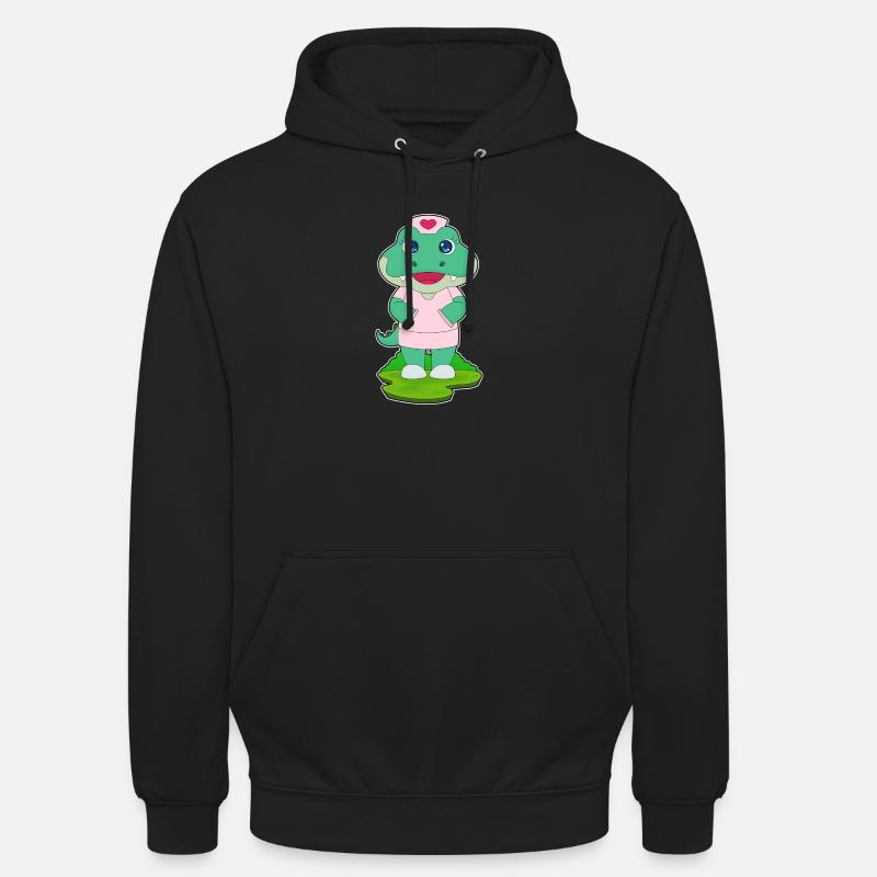 Krokodil Krankenschwester - Unisex Hoodie - Schwarz