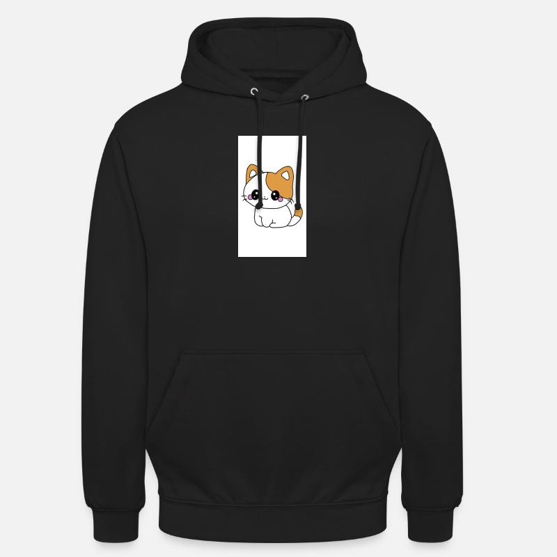 Chaton kawaï - Sweat-shirt à capuche unisexe - noir