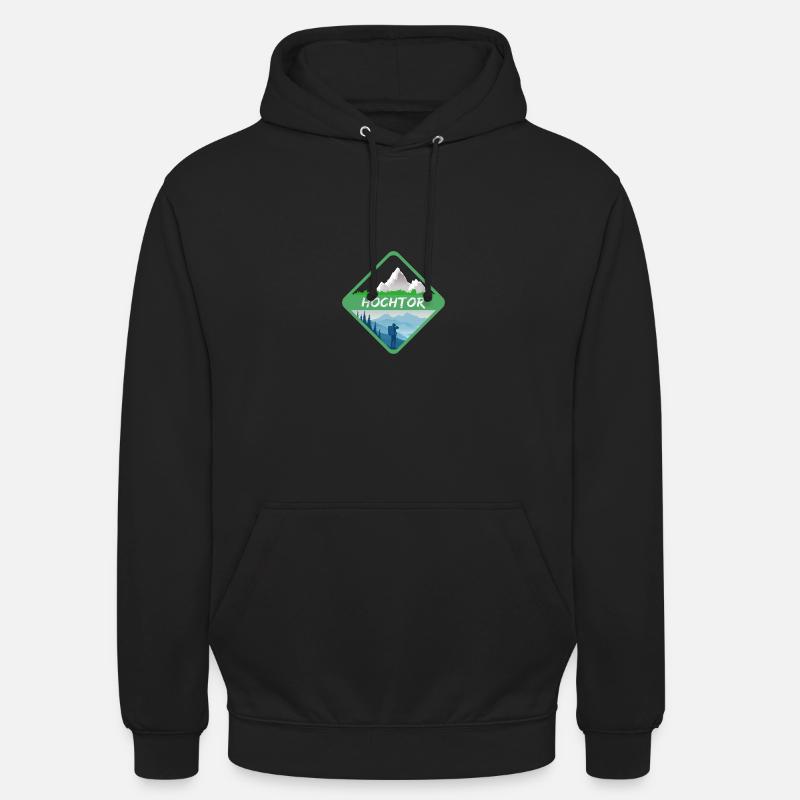 Nature Hochtor - Sweat-shirt à capuche unisexe - noir