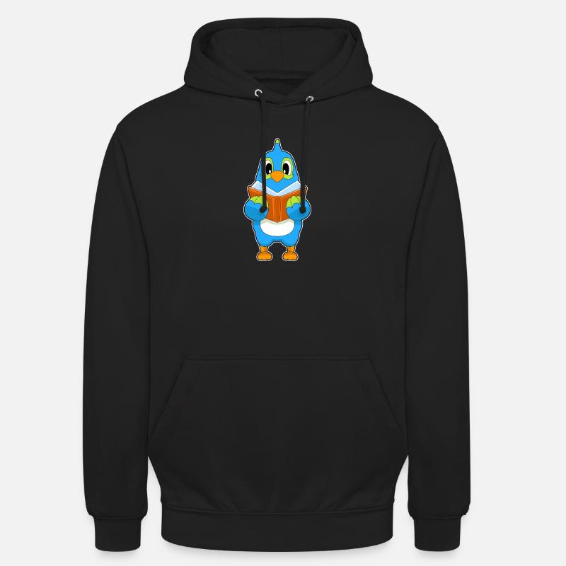 Parrot Nerd Book - Unisex Hoodie - black