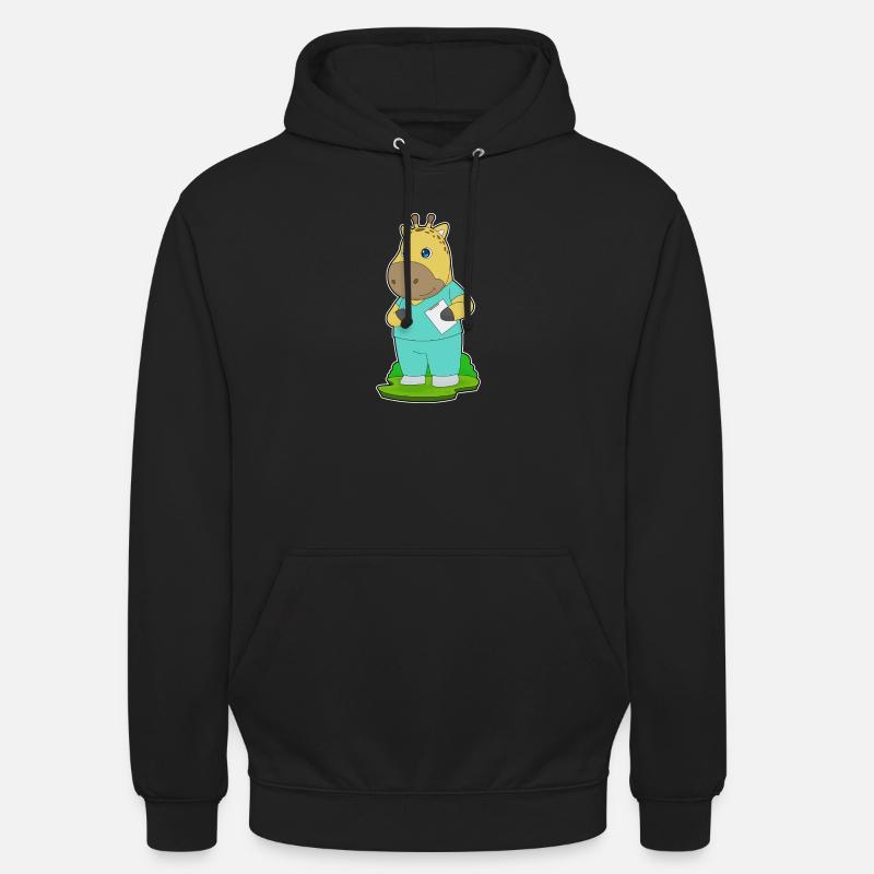 Giraffe Nurse - Unisex Hoodie - black