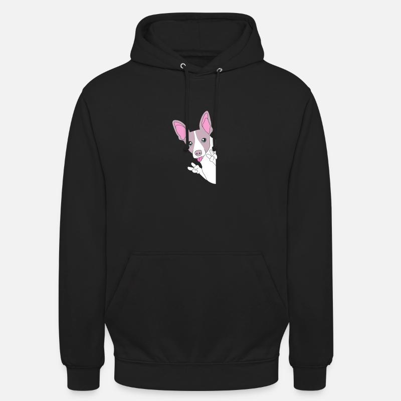 Rat Terrier - Sweat-shirt à capuche unisexe - noir