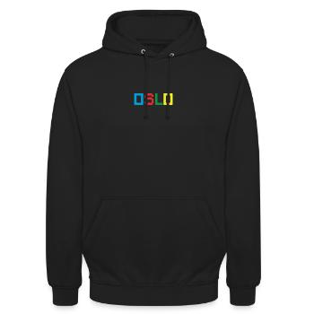 OSLO, Norvège, Norvège - Sweat-shirt à capuche unisexe - noir - Devant - Alina (178cm) & Michal (187cm)
