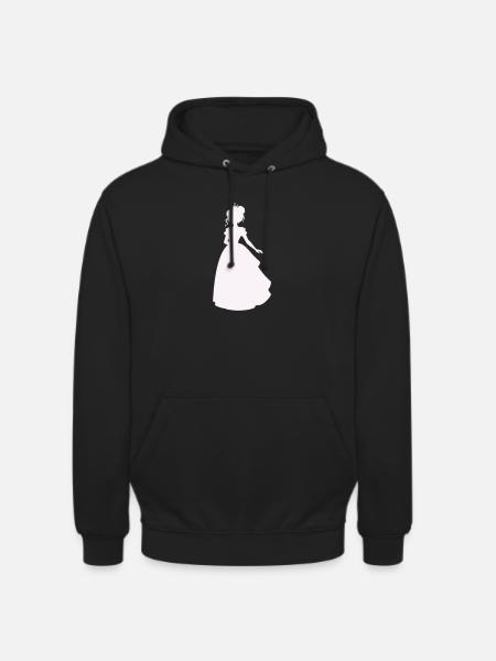 Princesse en robe de bal - Sweat-shirt à capuche unisexe - noir
