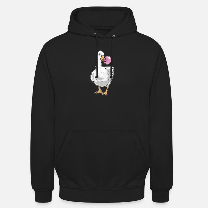 Chewing-gum de canard - Sweat-shirt à capuche unisexe - noir