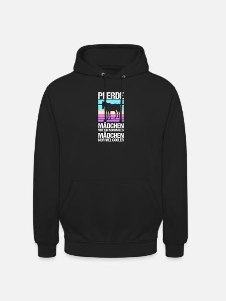 Reiten Pferdeliebhaber Reiterhof Pferde - Unisex Hoodie - Schwarz
