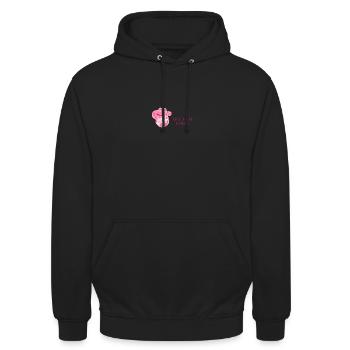 Allons-y les filles | Cow-boy - Sweat-shirt à capuche unisexe - noir - Devant - Alina (178cm) & Michal (187cm)