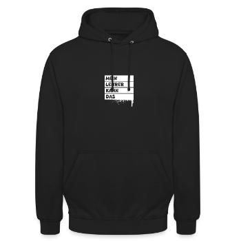 Geschenk für Lehrer - Unisex Hoodie - Schwarz - Vorne - Alina (178cm) & Michal (187cm)