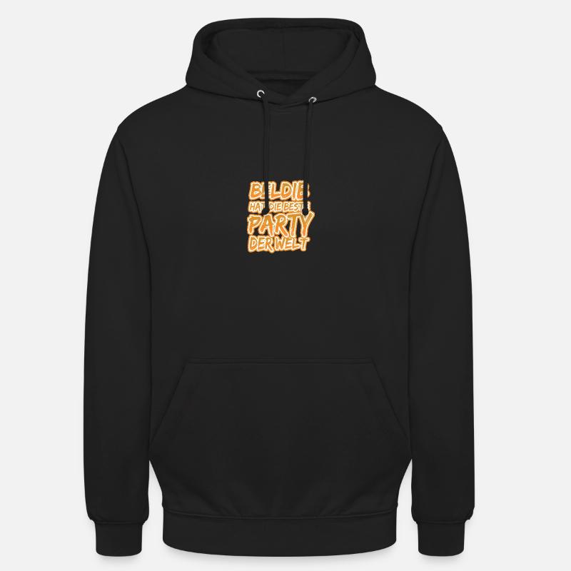 Beldib Beldib - Sweat-shirt à capuche unisexe - noir