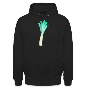 Leek - Unisex Hoodie - black - Front - Alina (178cm) & Michal (187cm)