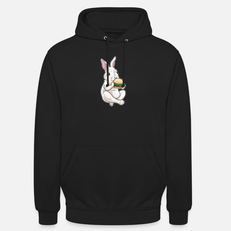 Bunny Hamburger - Unisex Hoodie - black
