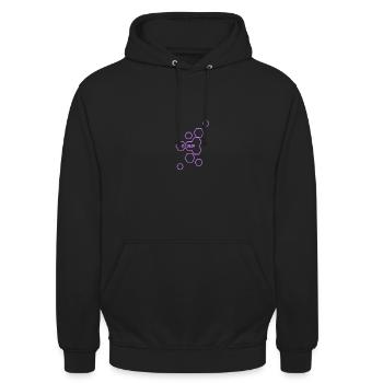 Name: Aiden - Unisex Hoodie - black - Front - Alina (178cm) & Michal (187cm)