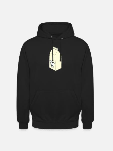milk bag - Unisex Hoodie - black