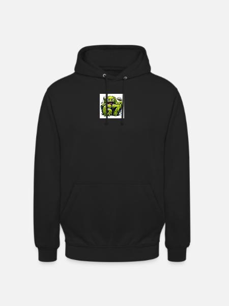 Green Slime Monster 67 - Unisex Hoodie - black