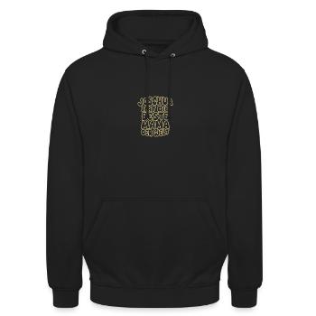 Joshua - Unisex Hoodie - black - Front - Alina (178cm) & Michal (187cm)