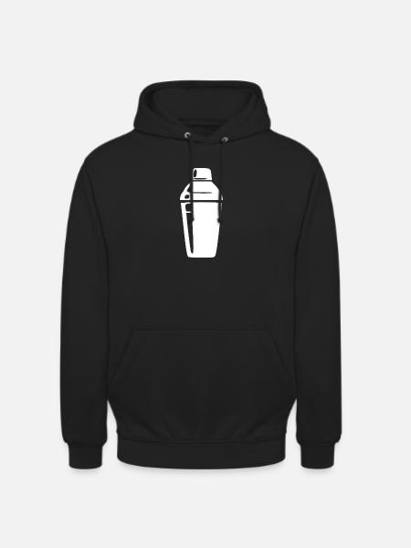 Cocktail Shaker Cocktail Bar Gift Bartender - Unisex Hoodie - black