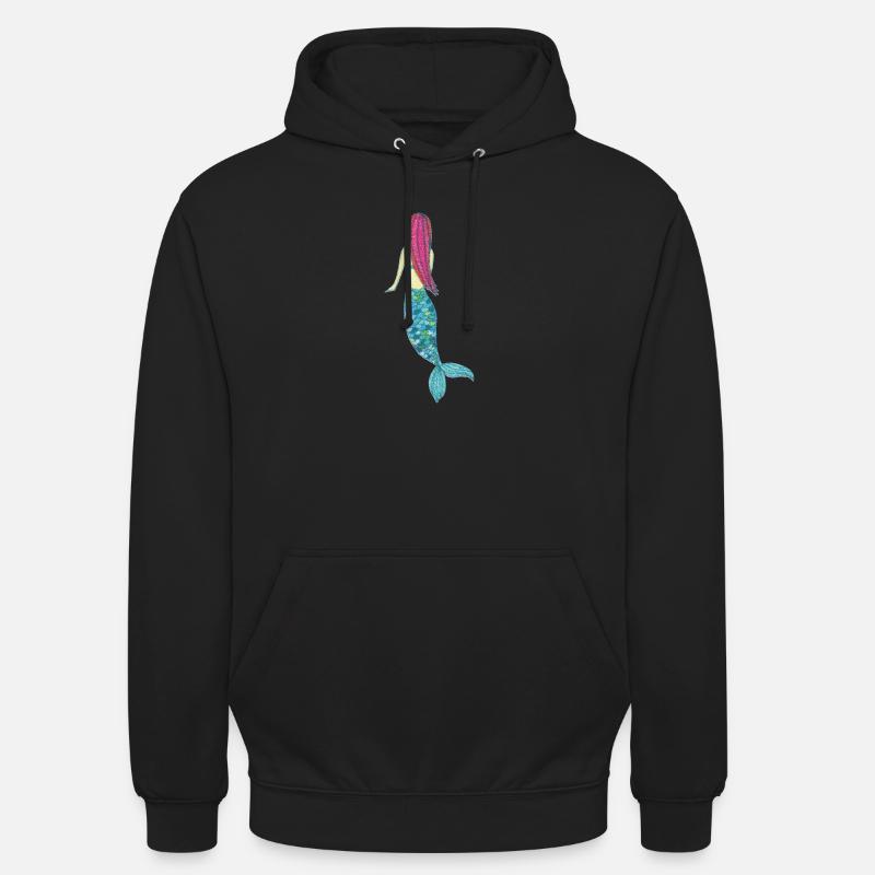 meerjungfrau impressionismus - Unisex Hoodie - Schwarz