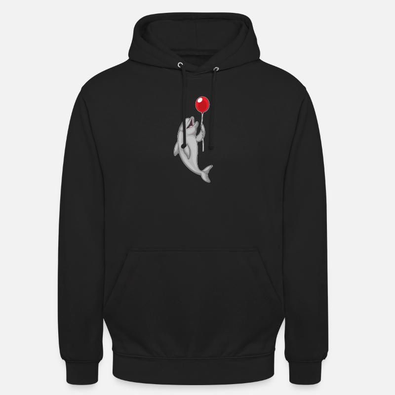 Ballon dauphin - Sweat-shirt à capuche unisexe - noir