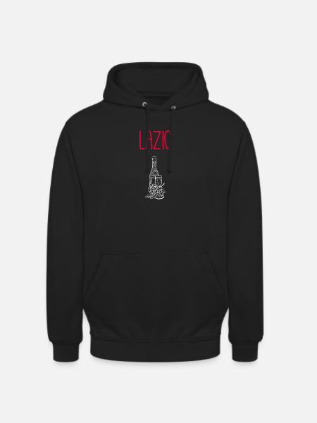 Lazio Wine &amp; Pasta Illustration - Unisex Hoodie - black