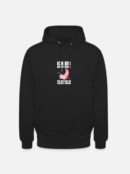 Axolotl - Sweat-shirt à capuche unisexe - noir