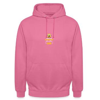 Schulbus-Monitor - Unisex Hoodie - Pink - Vorne - Alina (178cm) & Michal (187cm)