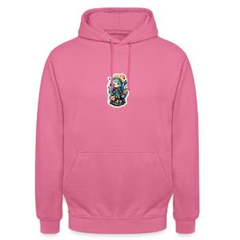 Magier Mädchen - Unisex Hoodie - Pink - Vorne - Alina (178cm) & Michal (187cm)