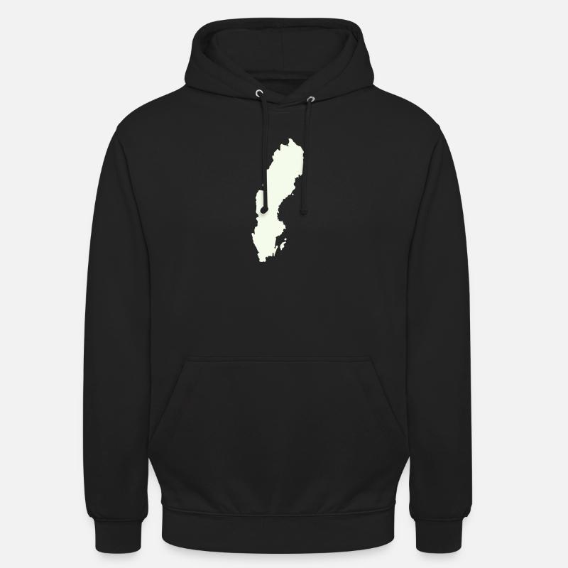 Schweden Silhouette Print - Unisex Hoodie - Schwarz