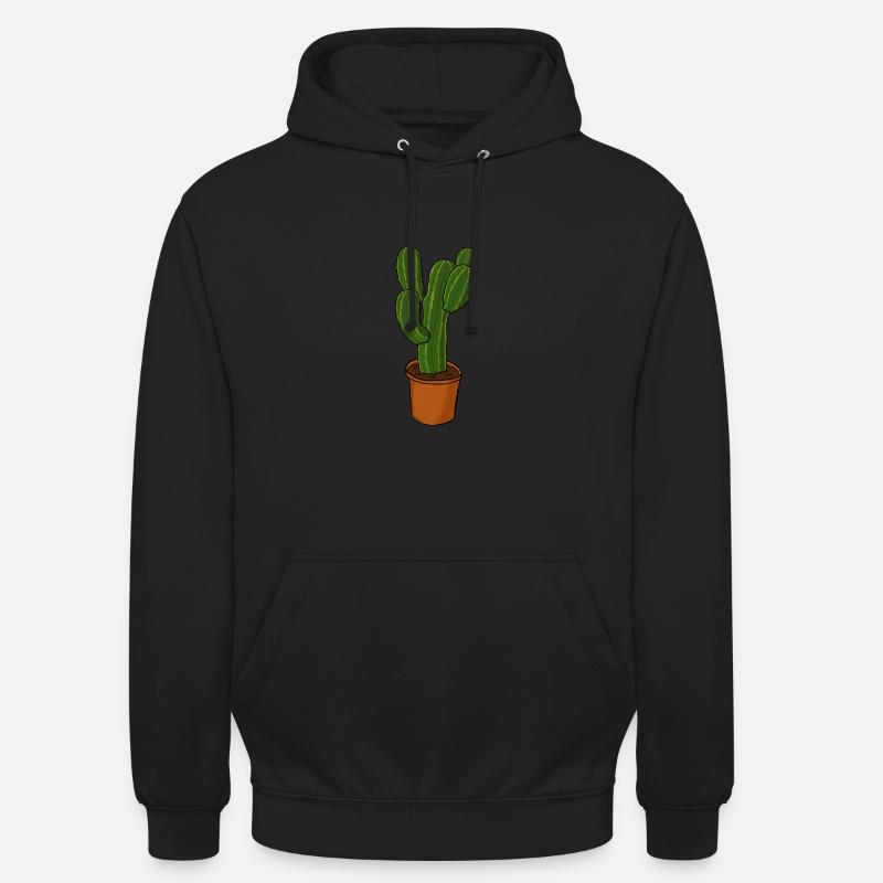 Cactus - Sweat-shirt à capuche unisexe - noir