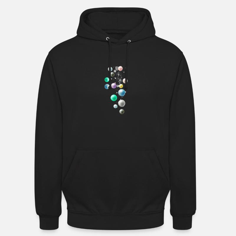 Bunte Perlen, Perlen,perle, Steine - Unisex Hoodie - Schwarz
