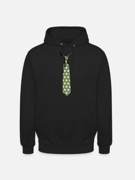 cravate - Sweat-shirt à capuche unisexe - noir