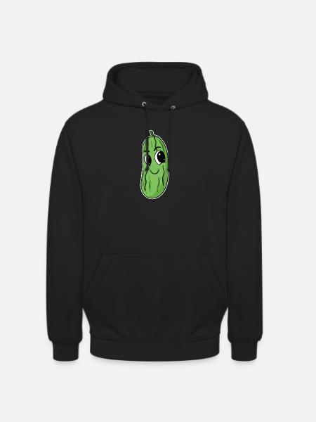 Motif de concombre - Sweat-shirt à capuche unisexe - noir