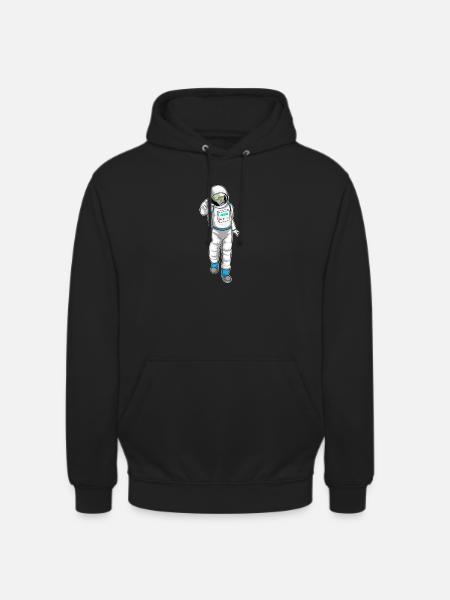 Zombie Halloween Astronaut - Unisex Hoodie - black