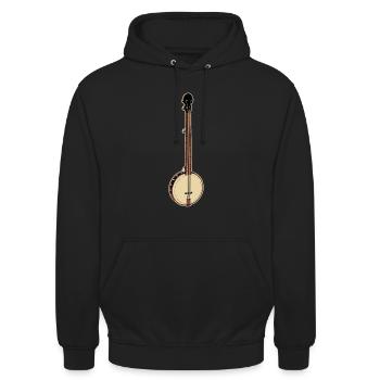 Banjo Bluegrass - Unisex Hoodie - Schwarz - Vorne - Alina (178cm) & Michal (187cm)