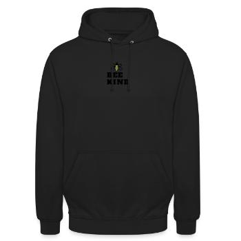 Bee Kind - Unisex Hoodie - black - Front - Alina (178cm) & Michal (187cm)