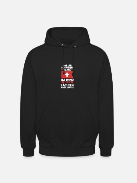 Schweizer Schweiz - Unisex Hoodie - Schwarz