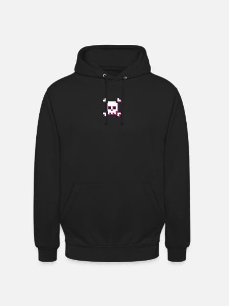pxl_Skull - Unisex Hoodie - black