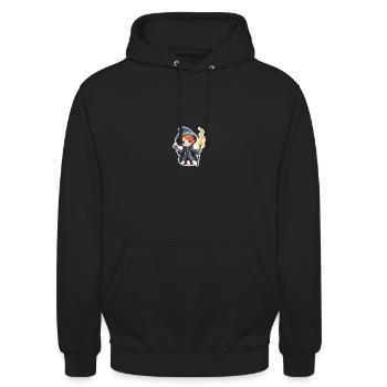 Little Magician - Unisex Hoodie - black - Front - Alina (178cm) & Michal (187cm)