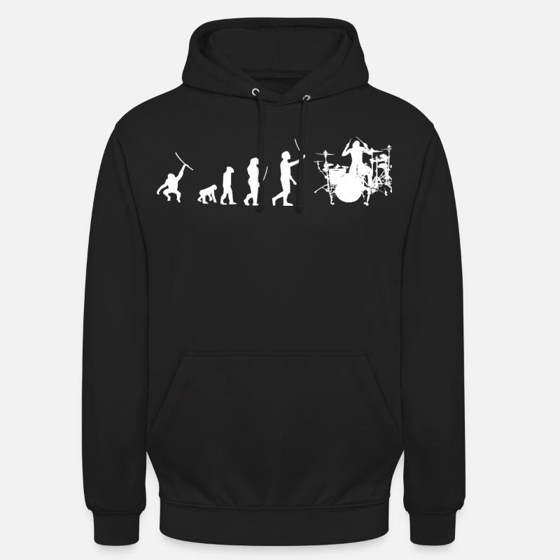 Evolution drummer - Unisex Hoodie - black
