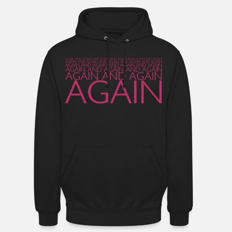 ENCORE ET ENCORE - Sweat-shirt à capuche unisexe - noir