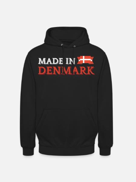 Made in Denmark, Danish pride - Unisex Hoodie - black