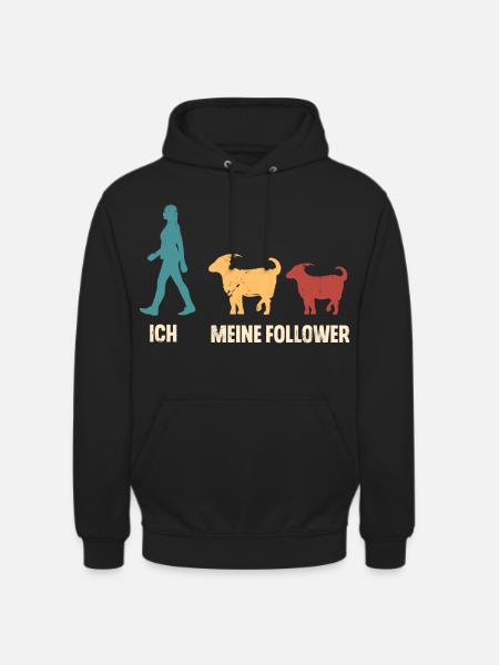 Ziege Hirte Ziegen - Unisex Hoodie - Schwarz