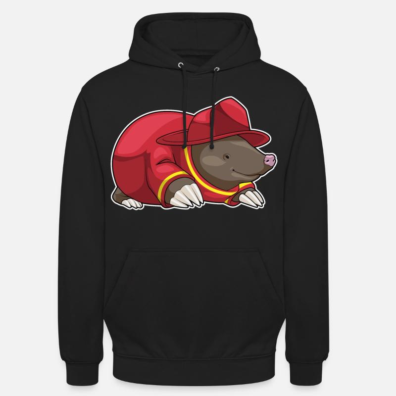 Pompiers de Mole - Sweat-shirt à capuche unisexe - noir