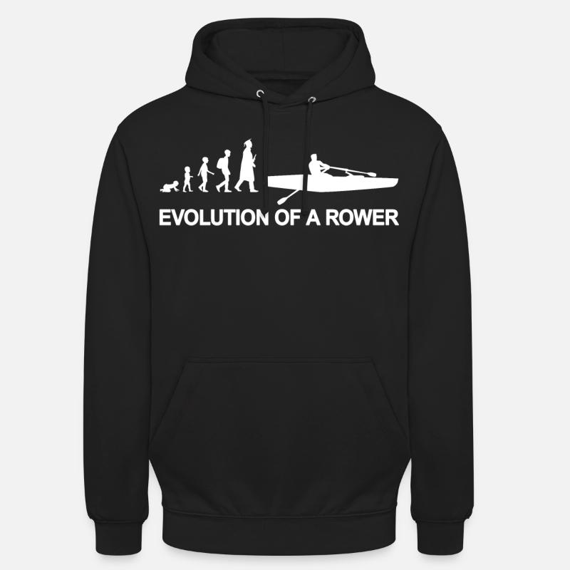 Kind zum Ruderer Evolution - Unisex Hoodie - Schwarz